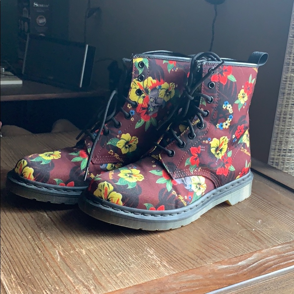 Floral Dr Martens Boots